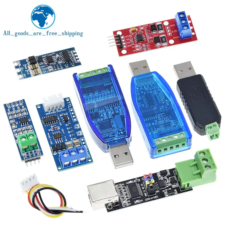 TTL Turn To RS485 Module Hardware Automatic Flow Control Module Serial UART Level Mutual Conversion Power Supply Module 3.3V 5V