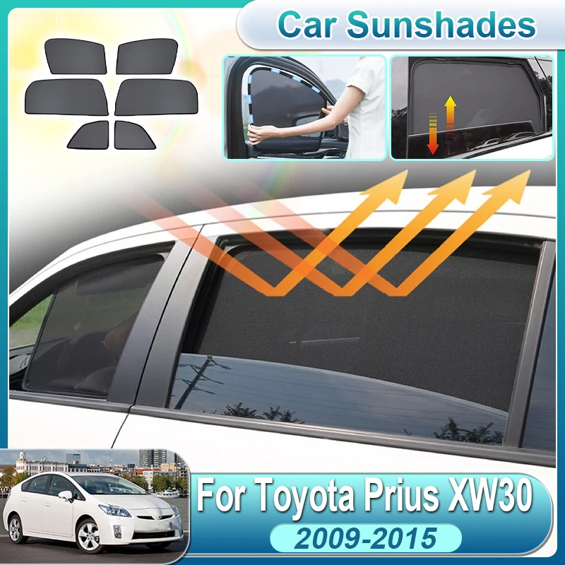 

For Toyota Prius XW30 Accessories 2010 2009-2015 Anti-UV Car Full Coverage Sunshade Privacy Curtain Sun Shields Auto Accessories