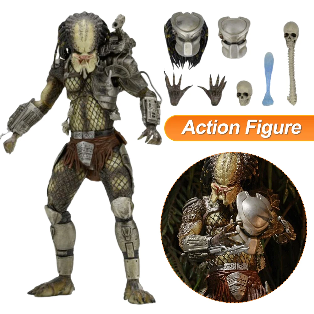 

Фигурка NECA Predator Ultimate Jungle Hunter, подвижная фигурка, 7 дюймов, NECA Ultimate Series, ПВХ фигурка для мальчиков, мужские подарки