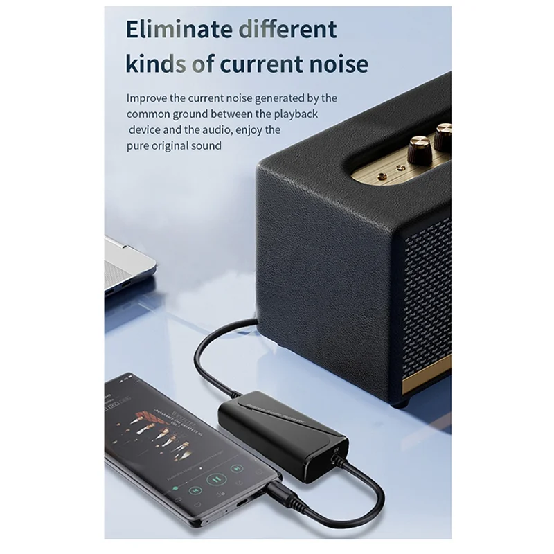 -ABGY New M29 Audio Ground Isolator 5.4 Bluetooth Receiver Common Ground Noise Filter Stereo Current Noise Eliminator