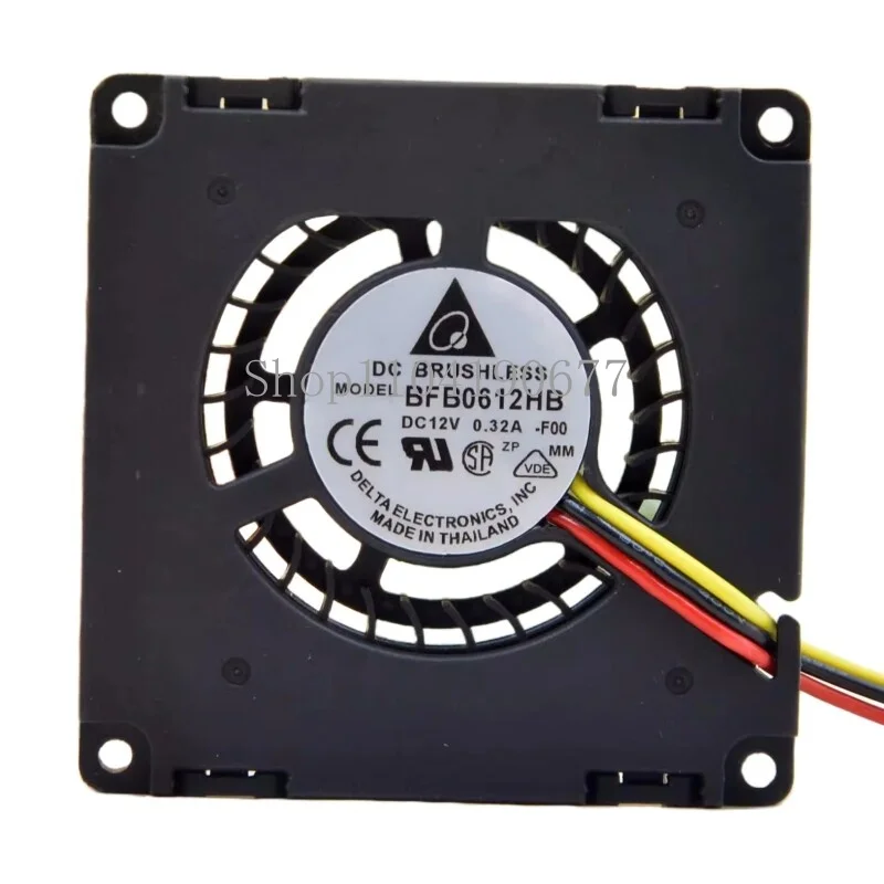 New For BFB0612HB Server Cooling Fan DC 12V 0.32A 60*60*15mm 3-wire