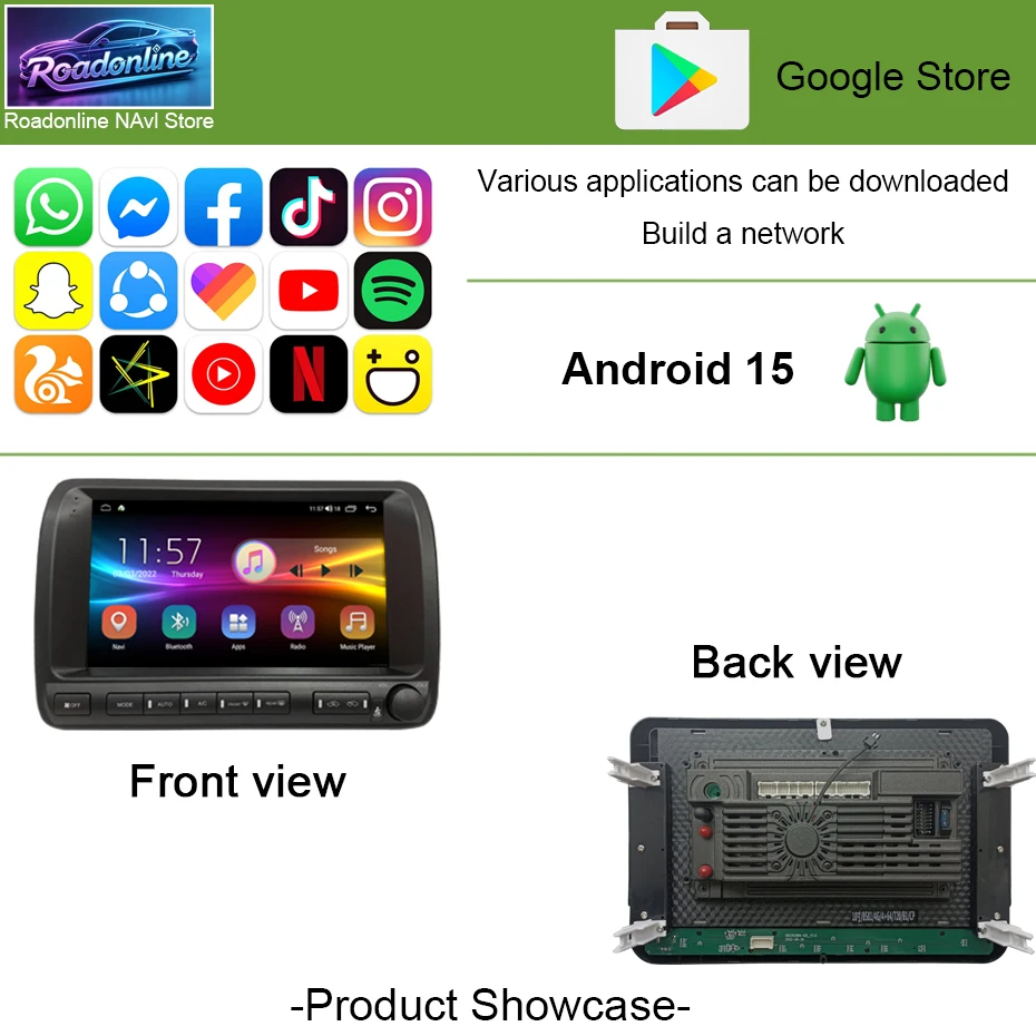 8+256GB Android 15 Car Radio For Toyota Crown S170 1998- 2005 GPS Navi Car Multimedia Player Stereo Autoradio Screen