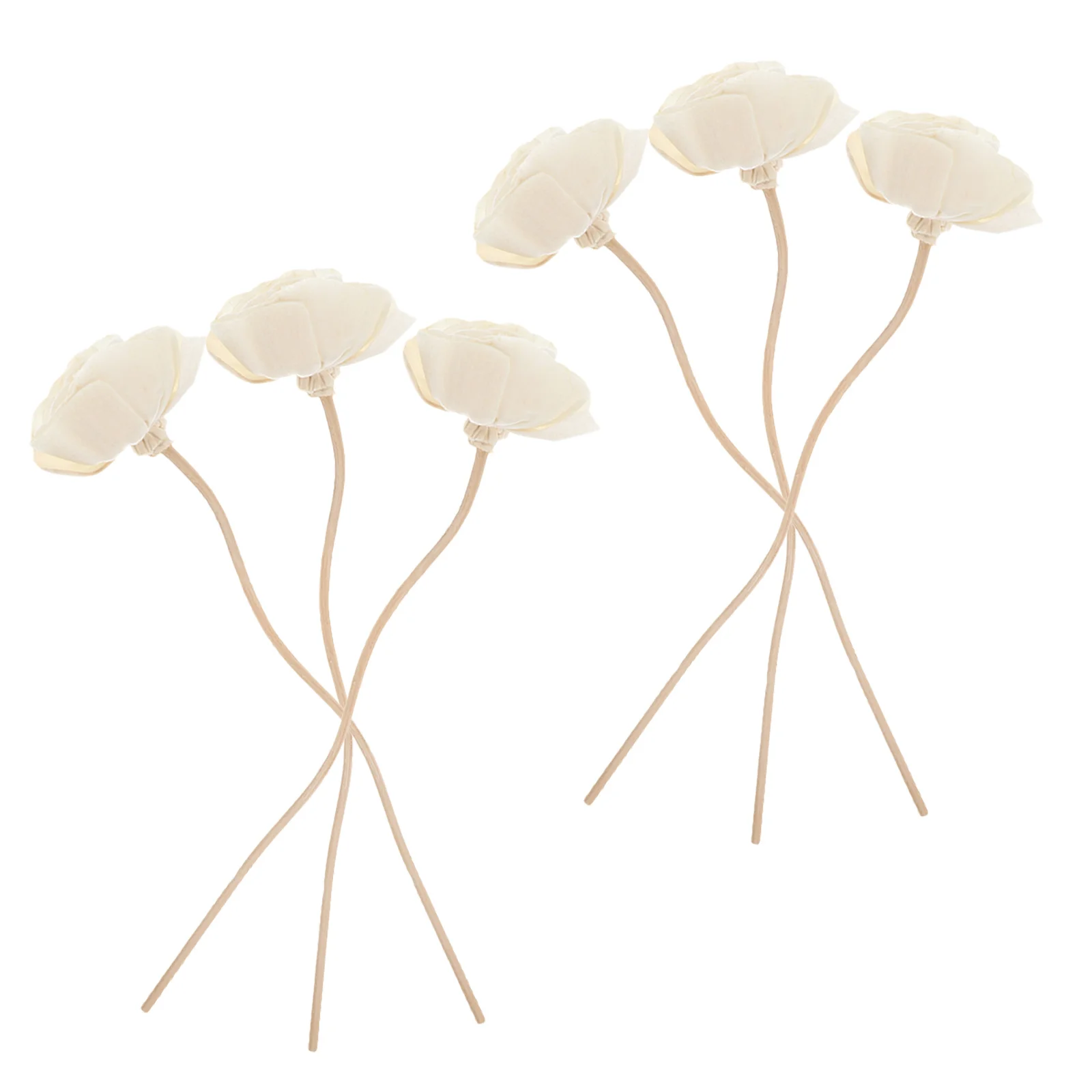 

6pcs Aromatic Rattan Diffuser Sticks Dried Flower Scented Oil Home Fragrance Decor Aroma Therapy For Room Air Freshener