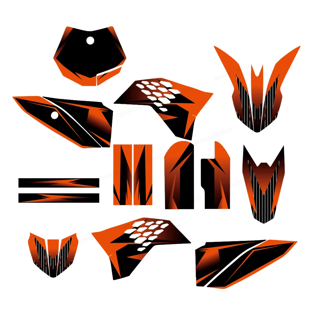 motorcycles full-size background pattern stickers Suitable for 2009-2013 model 50 CC SX 50 2010 2011 2012 models