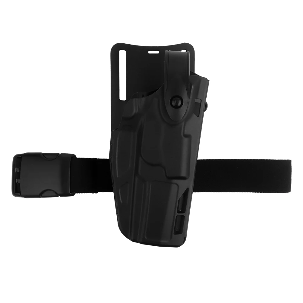Funda Táctica TMK-17 para Pistola de 9mm M17 M18 Airsoft con Doble Bloqueo de Cerrojo y Plataforma de Pierna con Sistema de Liberación Rápida QLS