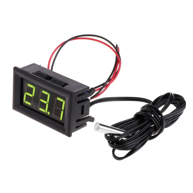 Y1UD -50 ~ 110 °c for DC 12v Digital LED Thermometer Car Temperature Monitor Panel Me