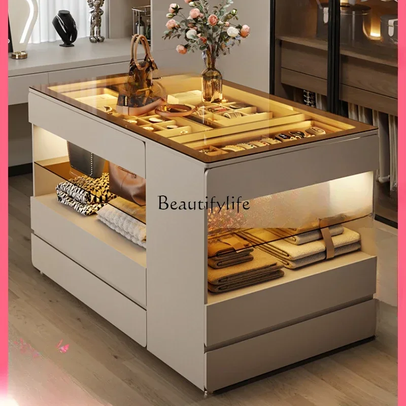 

ld25 Jewelry display storage locker Modern simple cloakroom Nakajima drawer cabinet integrated