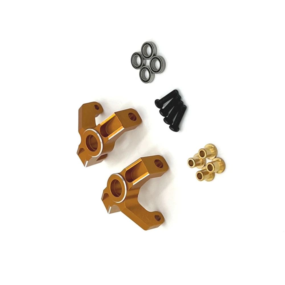 RC Car Upgrade Steering Cup Bearing Set for   C8803 WLtoys 1/14 144016 1/12 124016 RIaarIo XDKJ-001 Gold