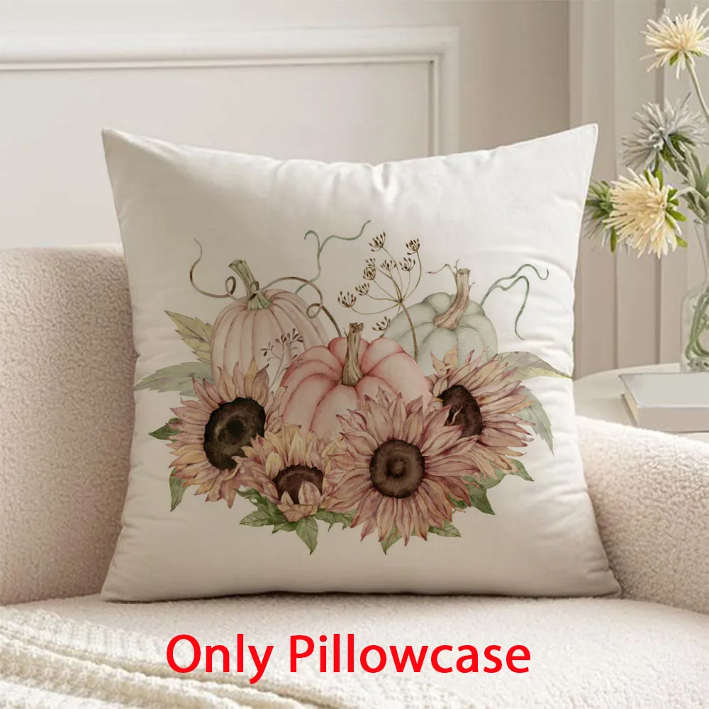 

flower pattern Pillow cover decorative 45x45 cushions cover for Autumn pillow case Harvest Festival Thanksgiving Day decor