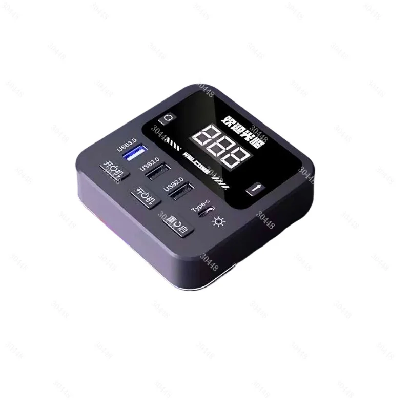 Desktop PC Power Switch External Start Button with Extension Cable for Gaming Desk Internet Cafe Use