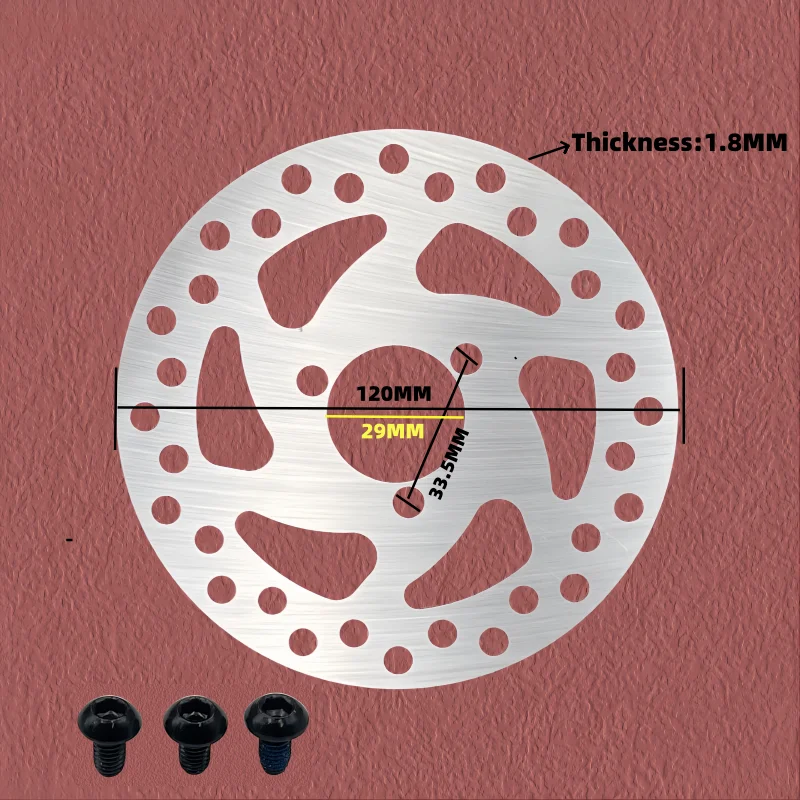 سكوتر كهربائي فرامل قرصية الدوار مع المسمار 3 ثقوب 120 مللي متر/140 مللي متر الدوارات سكوتر الملحقات #3