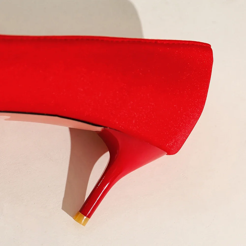 جديد بريق أسود أخضر المرأة فستان مضخات أشار تو عالية الكعب الخنجر أحذية سيدة زائد صغيرة كبيرة الحجم 30 43 45 48