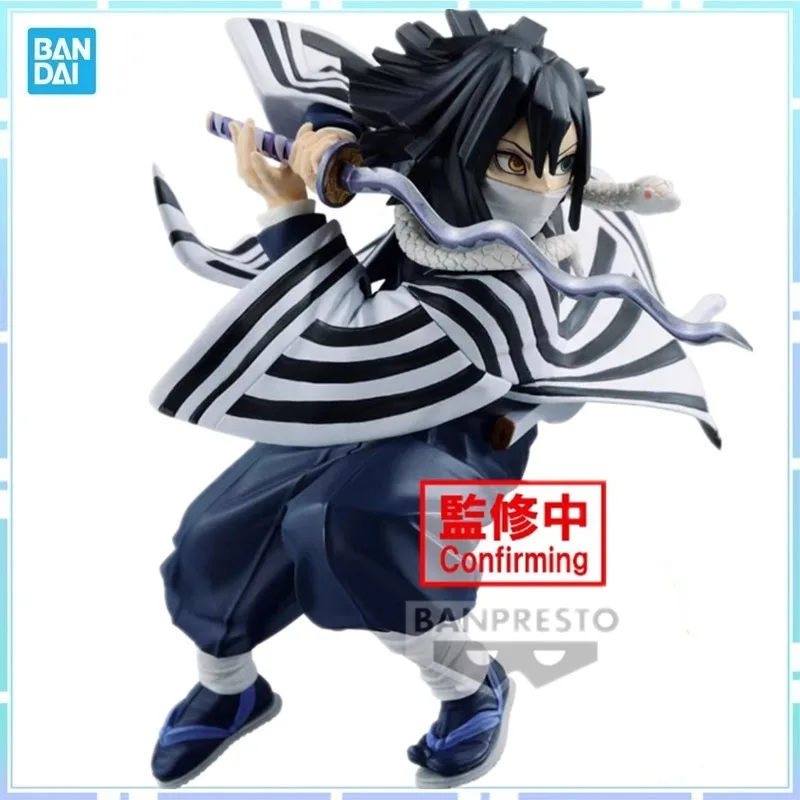 Bandai Original Banpresto Anime Demon Slayer Vibration Stars Iguro Obanai PVC Action Figure Model Collectible Toy Gift