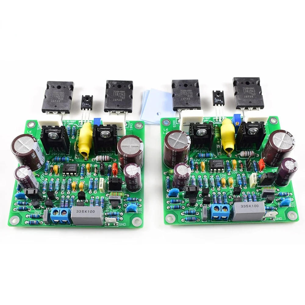 

DLHiFi 2pcs LJM 150W 8ohm Accuphase E210 Modified Golden Voice DC 25V-55V HiFi Power Amplifier Finished Board