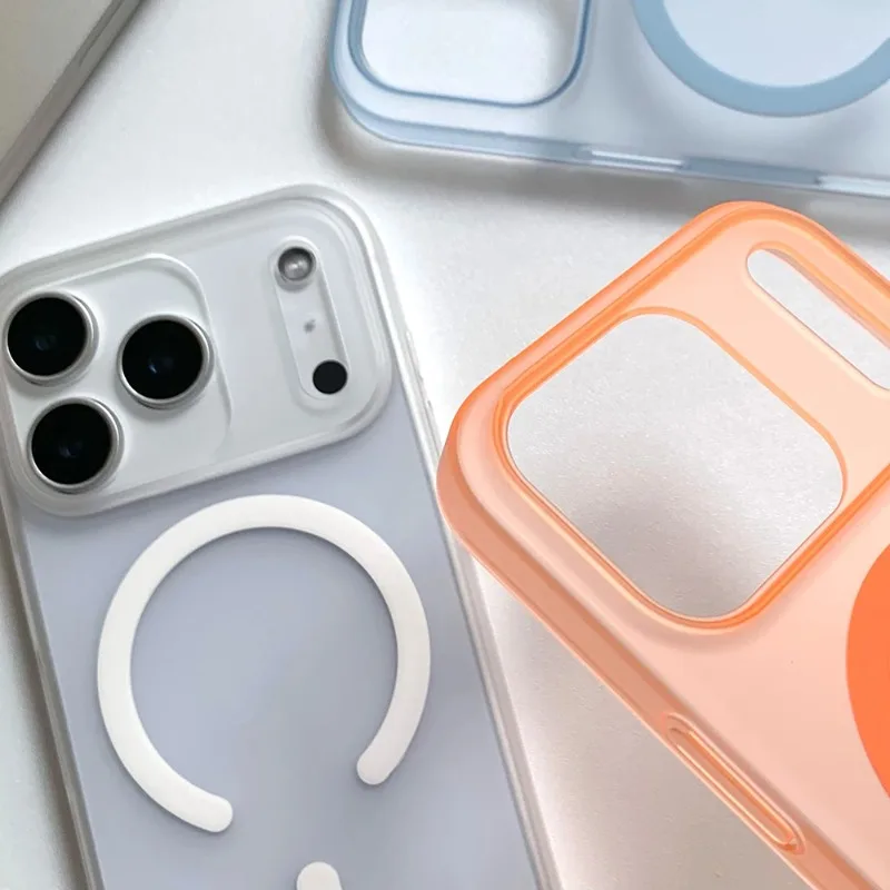 초박형 무광 PC 하드 마그세이프 마그네틱 케이스 아이폰 17 에어 16 15 14 13 12 프로 맥스 플러스 충격 방지 반투명 커버