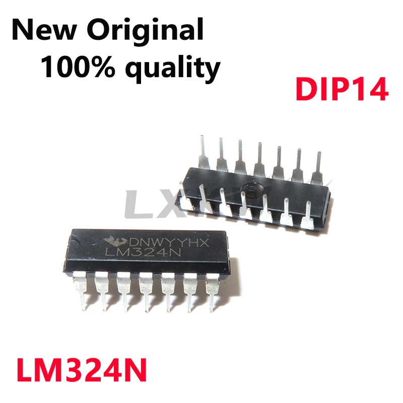 10/PCS New LM324N LM324 DIP14 Four-channel operational amplifier chip In Stock