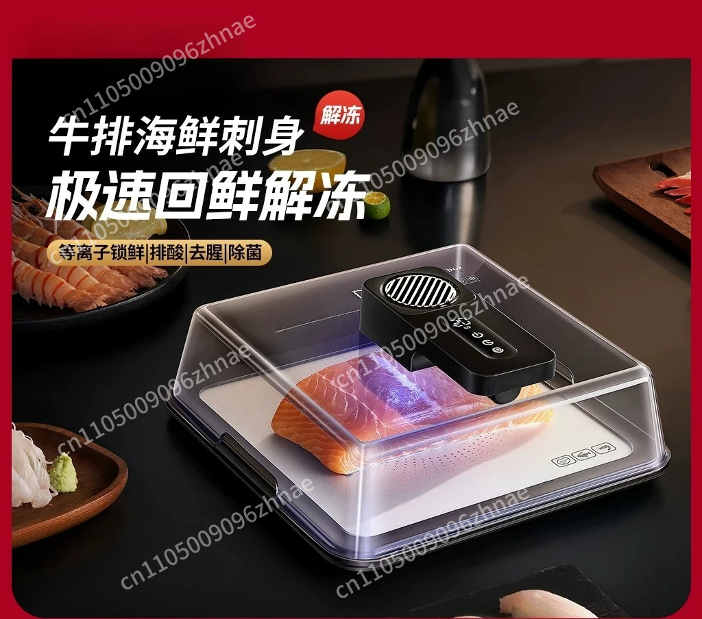 Smart Type-C Charging Defrosting Box Ultra-fast Fresh Recovery Machine Beef Frozen Food Meat Seafood Defrosting Plate