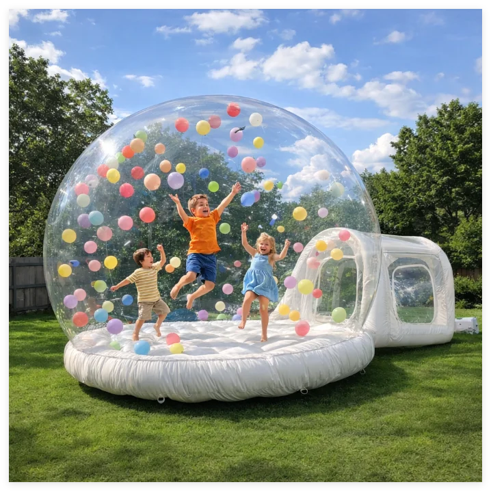 Inflatable Bubble Bounce House PVC Inflatable Bouncer Clear Bubble House for Party Event Rental Kids Adults