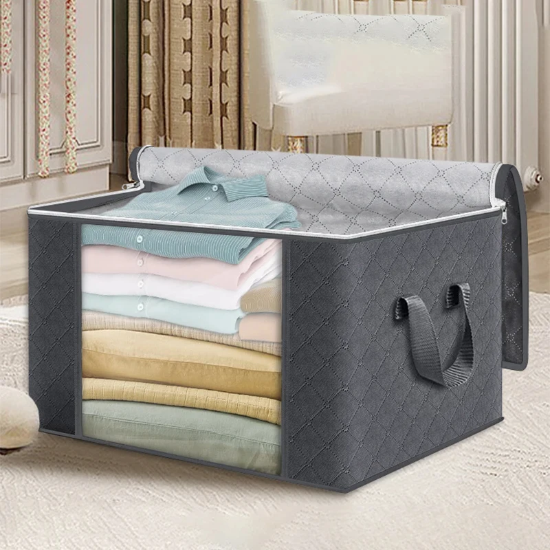 Large Capacity Clothes Storage Bag Foldable Blanket Storage Containers for Organizing Bedroom Closet