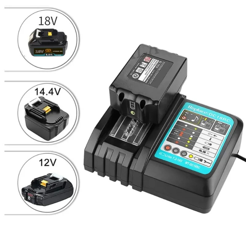 🔋For Makita 18V Battery Rechargeable Battery 18650 Lithium-ion Cell Suitable Power Tool BL1860 BL1830 LXT400 MINNAAO