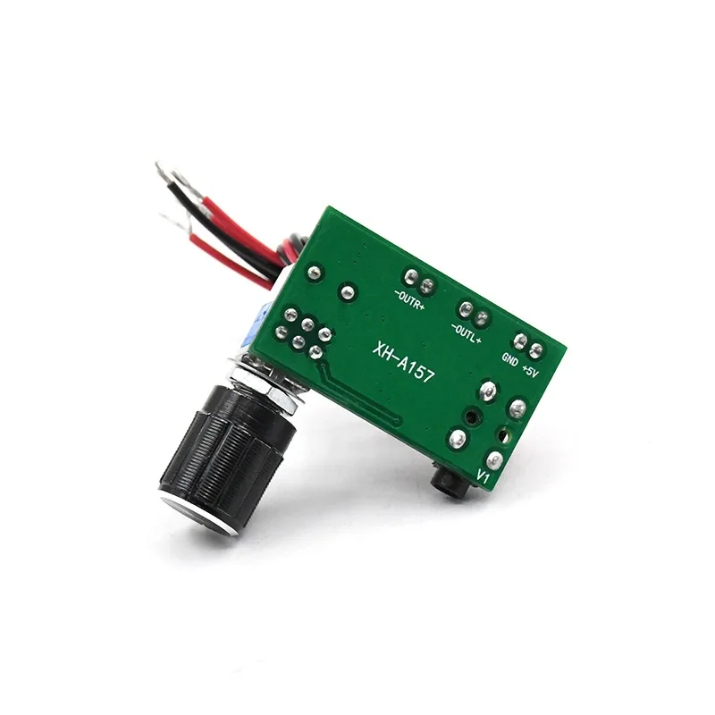 XH-A157 digital power amplifier board PAM8403 with volume knob AUX input USB5V power supply dual 3W output