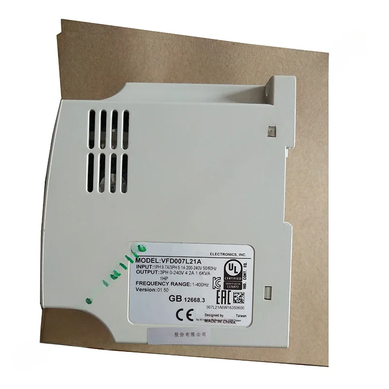 VFD-L Inverter AC Motor Drive VFD001L21A VFD002L21A VFD004L21A VFD007L21A VFD015L21W