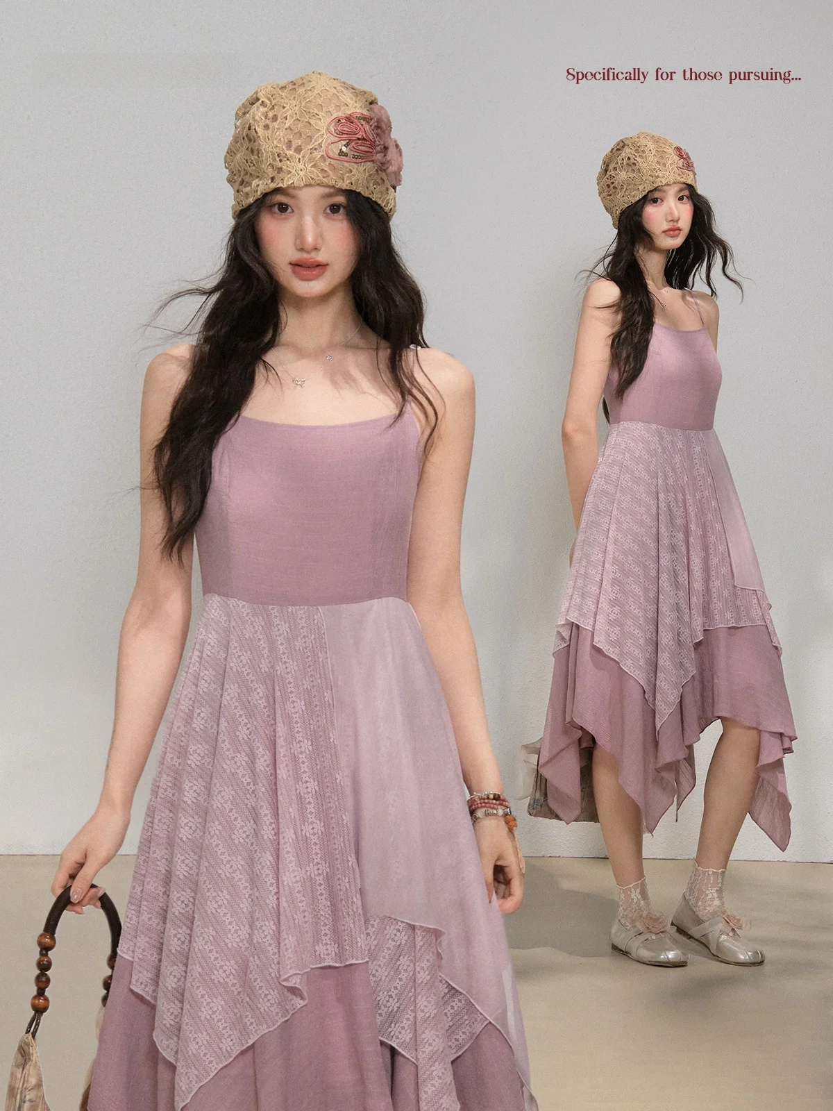 

Нежно-фиолетовое платье А-силуэта без бретелек с квадратным вырезом, весеннее повседневное, больших размеров, женское, из полиэстера