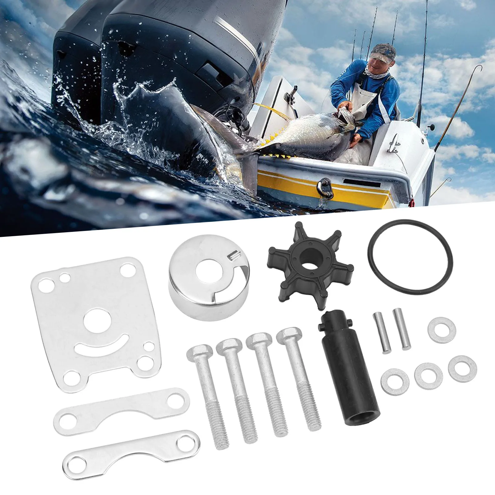 

6L5 W0078 00 Repair Kit Cartridge Insert Impeller Kit Proof Long Service Life for Outboard