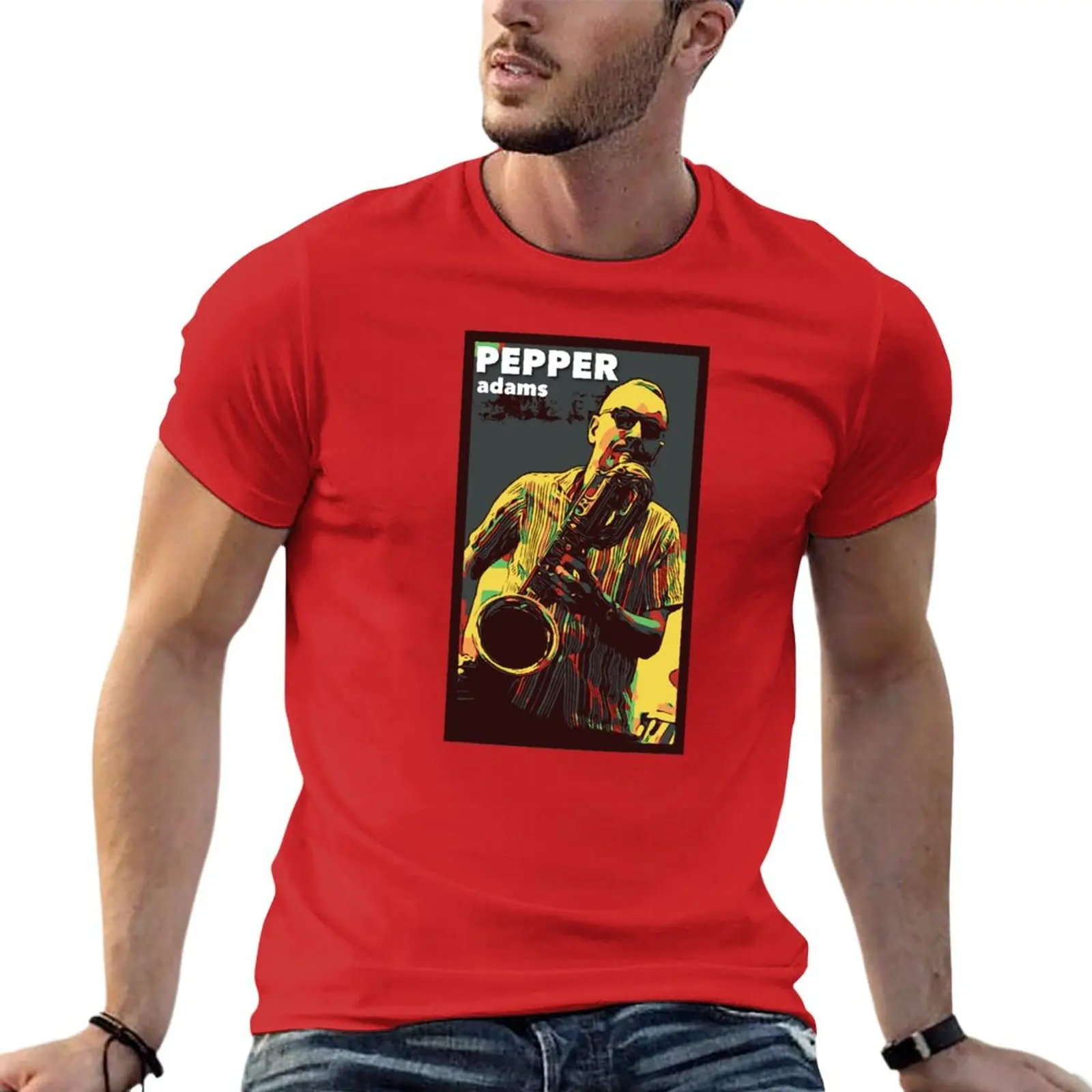 New Pepper Adams T-Shirt quick drying shirt aesthetic clothes Anime t-shirt summer tops black t-shirts for men