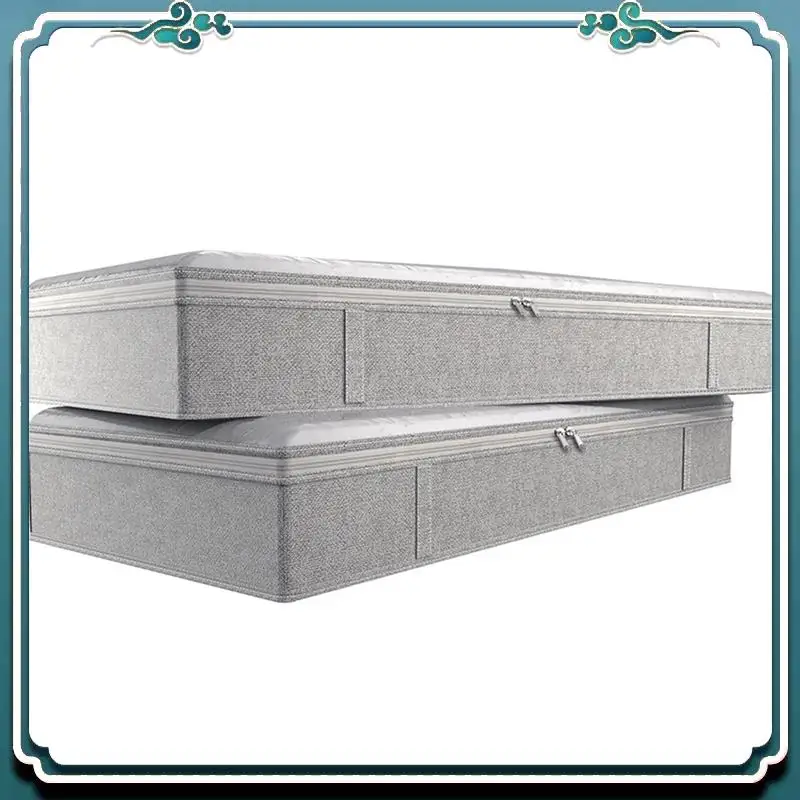 

A67K-4X складные сумки под кроватью, большие коробки для хранения под кроватью, толстые дышащие сумки для хранения одежды под кроватью, органайзер