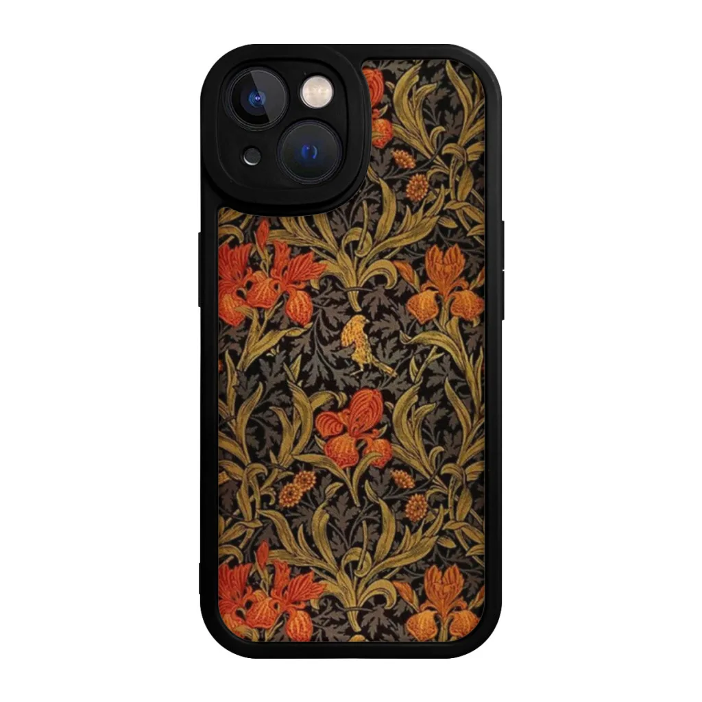 Vintage Victorian Wallpaper 4, William Morris Phone Case For iPhone 15 Pro Max Plus Soft  Silicone Cover