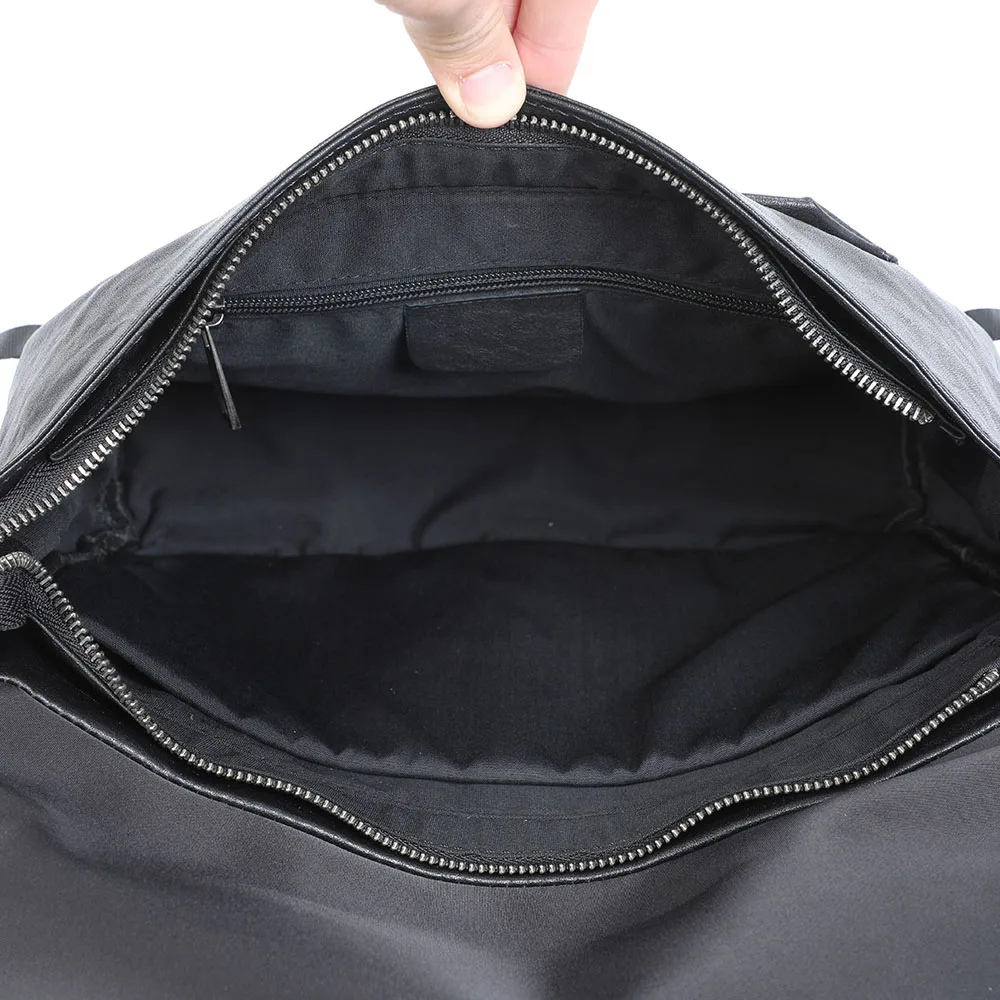S.WORKER Herren-Umhängetasche aus Vollnarbenleder | Modische Umhängetasche, Crossbody-Tagesrucksack – Detail 21