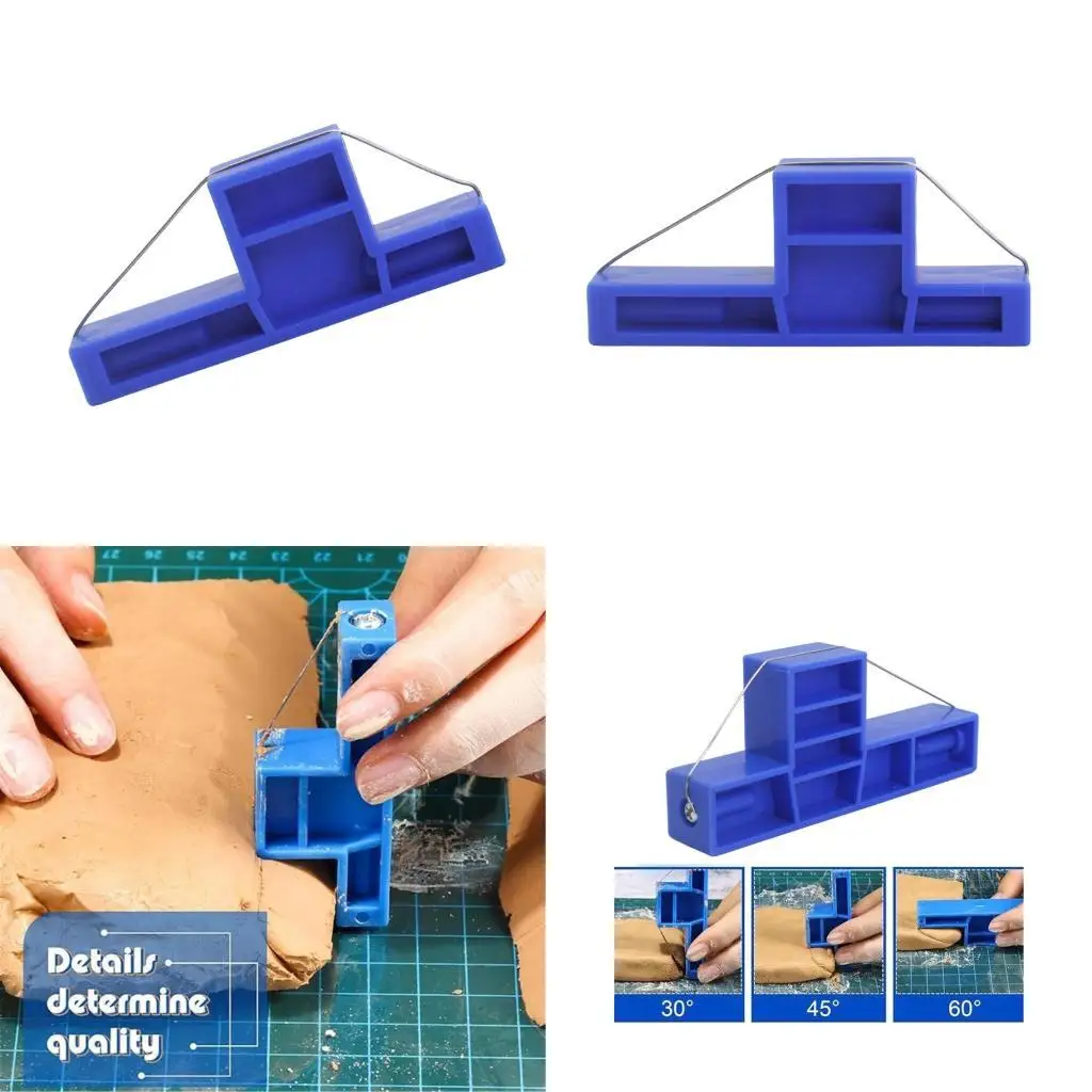 

652f Угловой режущий глиняный инструмент стальный проволочный провод с скоплением резак маленький угол керамики