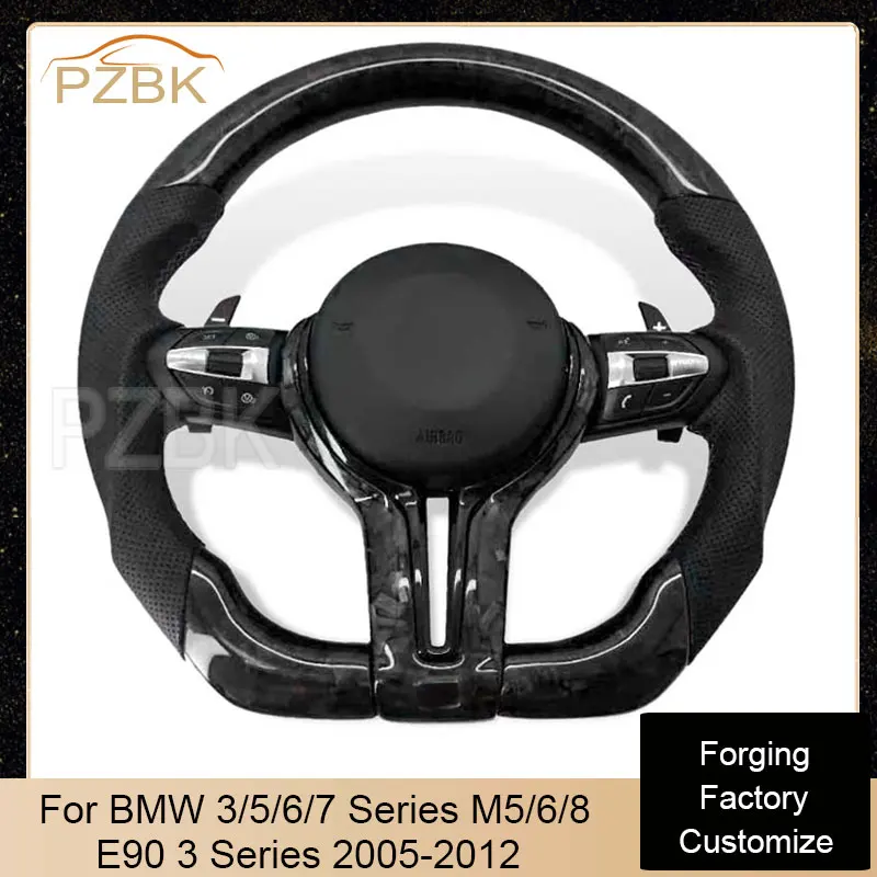 

Upgrade Forging Car Steering Wheel for BMW M3 M6 M5 M8 E90 3 Series 2005-2012 Factory Customize Steering Wheel Cover