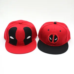 Deadpool Baseball Hat Rollenspiele, Filmcharakter, Hip-Hop, einstellbar, Entenzunge, flache Kante, Para-suol, Äußeres, neutral 8 Hauptverkauf Deadpool - №3