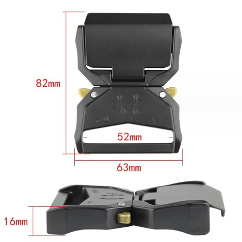 50mm Metal Quick Release Buckle Tactical Belt Buckle Military Training Bags Webbing Strap Clasp Sewing Accessories