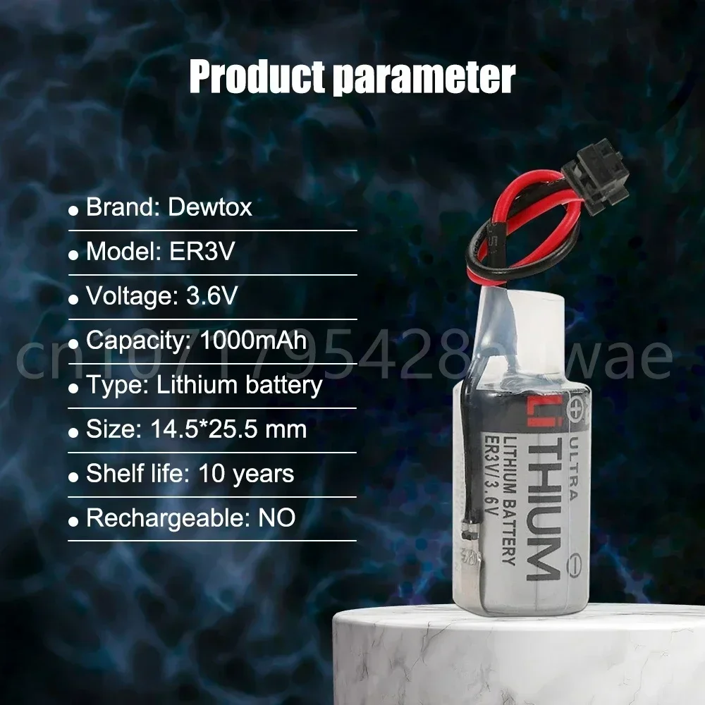 10 قطعة JZSP-BAT01 الأصلي بطارية جديدة ER3V 3.6 فولت سائق CPM2A-BAT011/2 بطارية ليثيوم ل ماكينة بتحكم رقمي بالكمبيوتر أداة المكونات السوداء