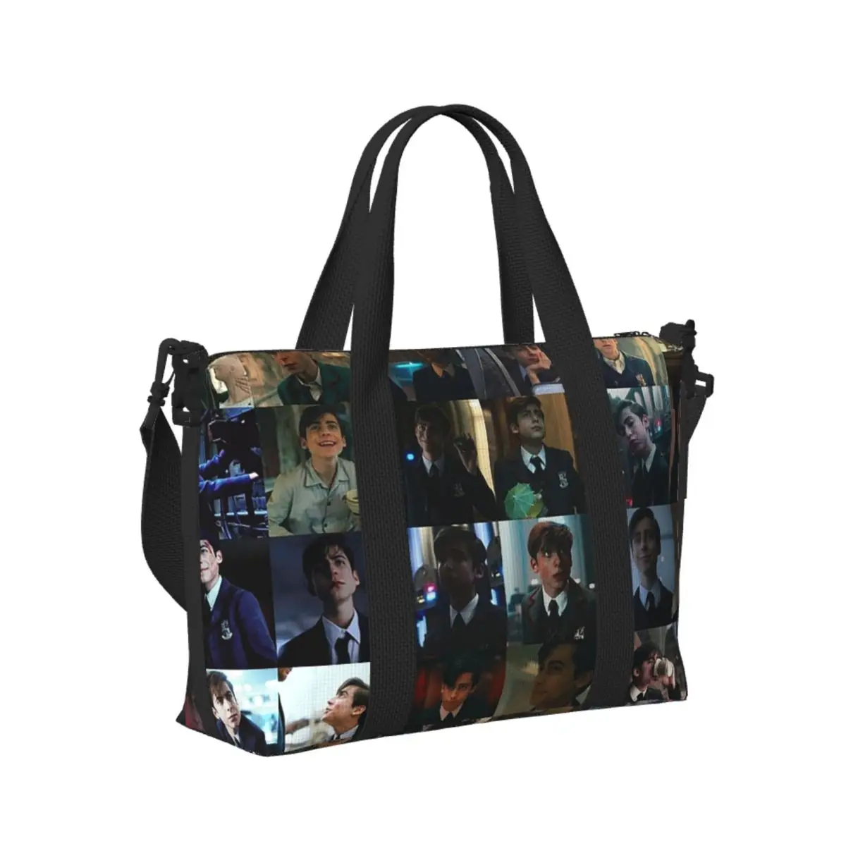 

Custom Five Hargreeves Mod Mood Beach Travel Bag Large Capacity Tote Bags for Gym Sport Women Shopping Duffle Shoulder Bag