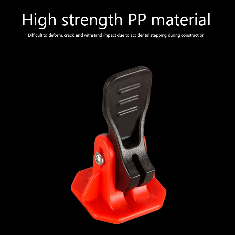 

50pcs Spacer Wedge Crossers Tool Reusable Tile Spacers Leveling System Replaceable Needle Pin Quick Disassembly for Wall Floor