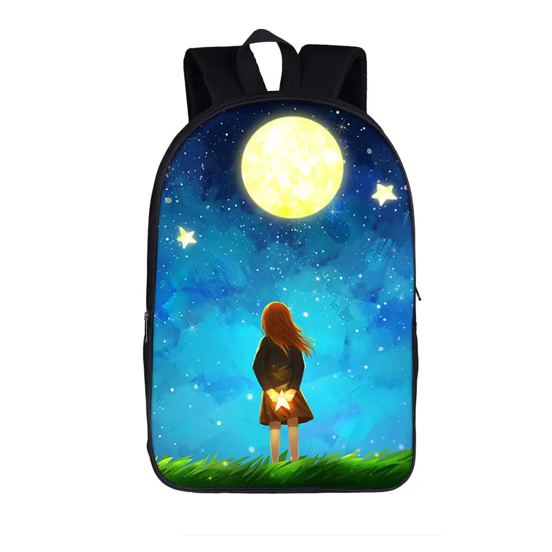 

Модные красочные рюкзаки для ноутбуков Galaxy Space Cat Dog Animal, школьные сумки для школьников, оксфордские водонепроницаемые рюкзаки для ноутбуков с 3D принтом