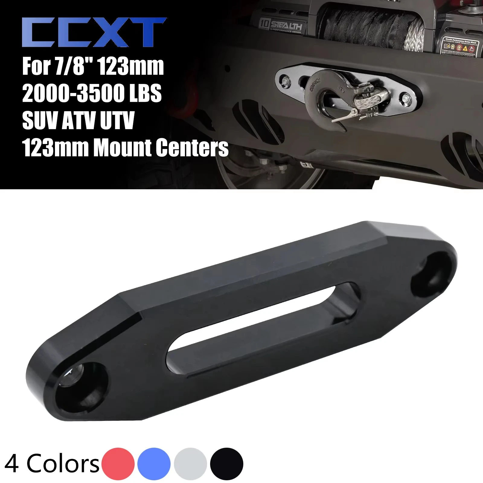 

Для внедорожника ATV UTV Hawse Fairlead Универсальный 7/8 "дюймовый 123 мм алюминиевый Hawse Fairlead 2000-3500 фунтов синтетический крепление лебедки