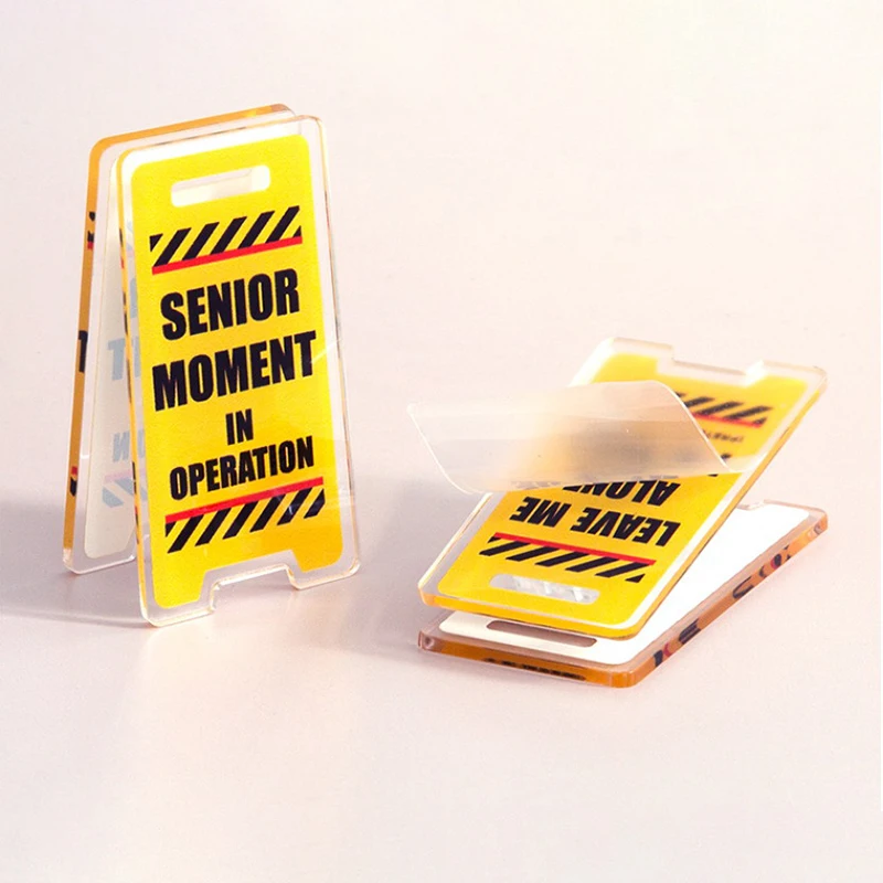 ديكور مكتب أكريليك "تركني وحدي، أنا مشغول" - هدايا روح الدعابة لتزيين المكتب للرجال والنساء لتزيين الغرف