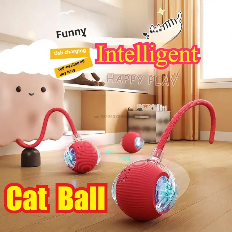 Cat Interactive Ball Training Self-moving Kitten Electric Cat Ball Toys Electronic Automatic Rolling Magic Ball Toys for Cat