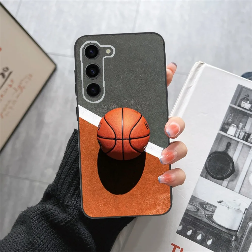 Basketball Sport Phone Case For Samsung Galaxy A13,21s,22,31,32,52,53,71,80,91 Black Soft Cover