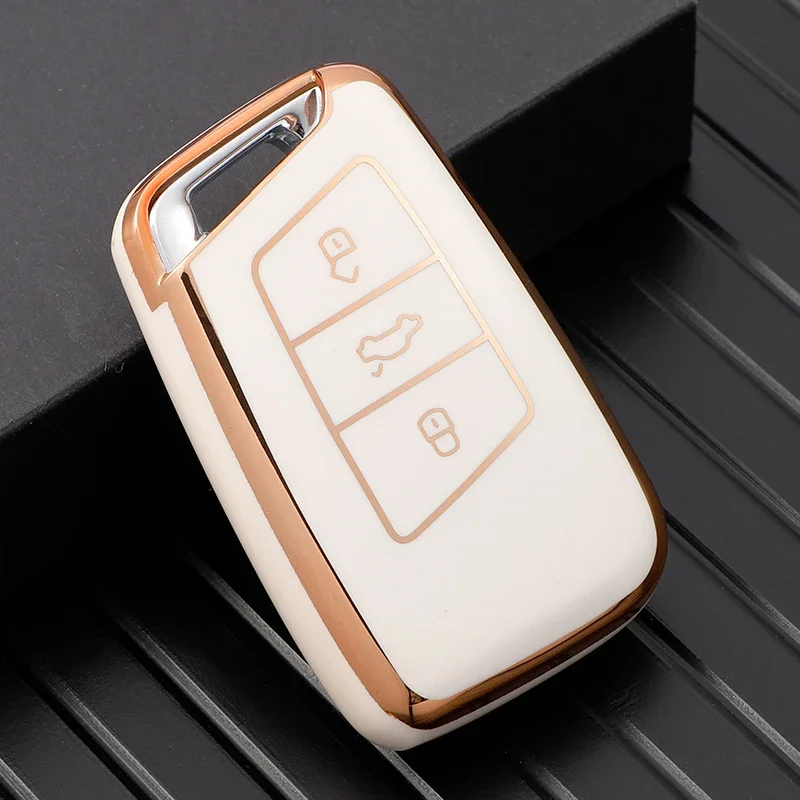 For VW Volkswagen Magotan Magotan GTE Passat B8 CC Arteon for Skoda Fabia Superb A7 Kodiaq TPU Car Key Cover Case Shell Fob