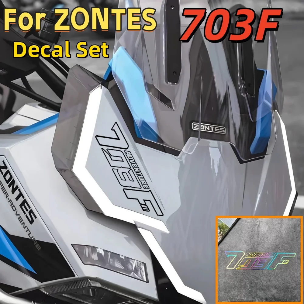 Creative, personalized, and waterproof decorative decals for ZONTES 703F motorcycles—stylish, non-damaging accessories.