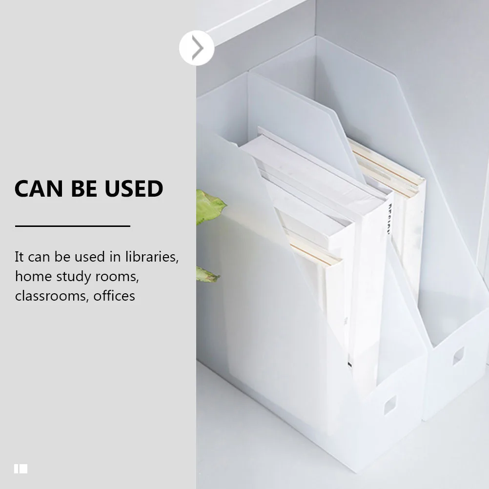 

3Pcs File Document Organizer Desktop Storage Rack Office File Holder Magazine Folder Holder Document Organizer for Desk