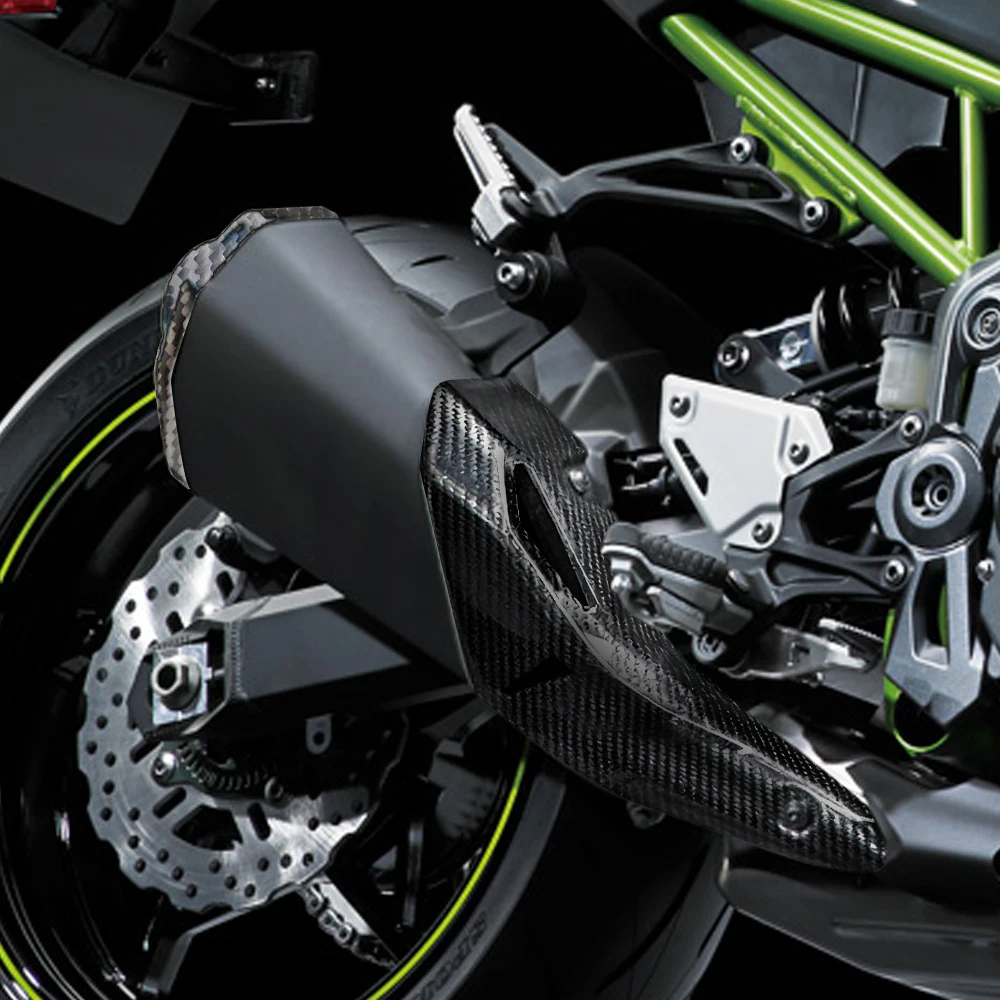 100% Real Dry Carbon Fiber For KAWASAKI Z900 2025 2026 Motorcycle Front Side Fairing Bodywork Panel Cowling Protector Cover Kit