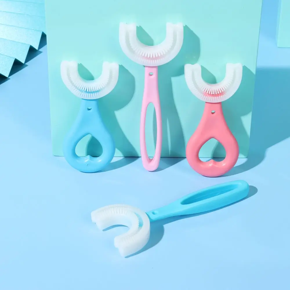 

Mini U-Shaped Convenient Silicone Kids Toothbrush Cleaning Brush Tooth Wash Oral Care