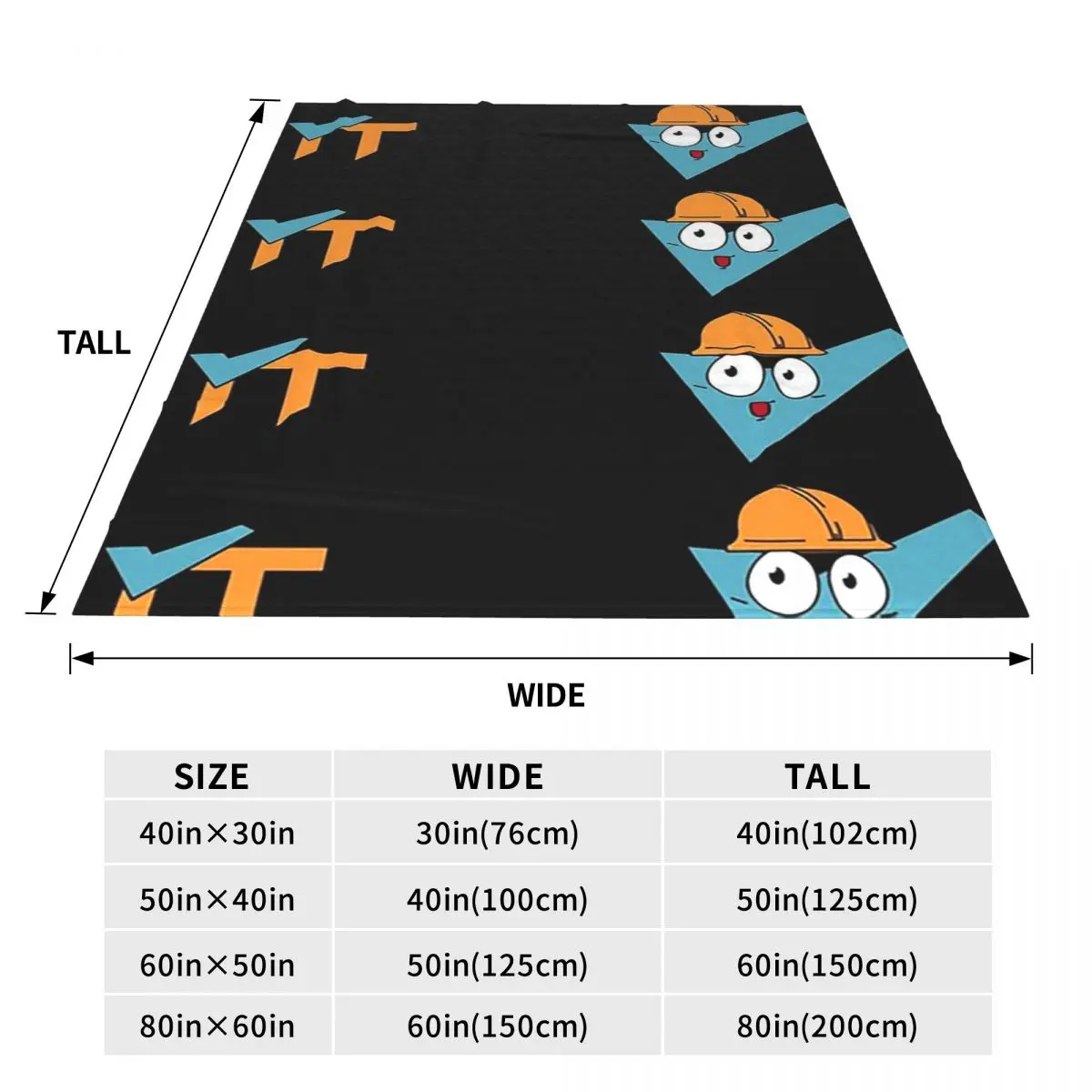 FICSIT AWESOME Shop Blanket Soft Warm Flannel Throw Blanket Bedspread for Bed Travel Home Sofa